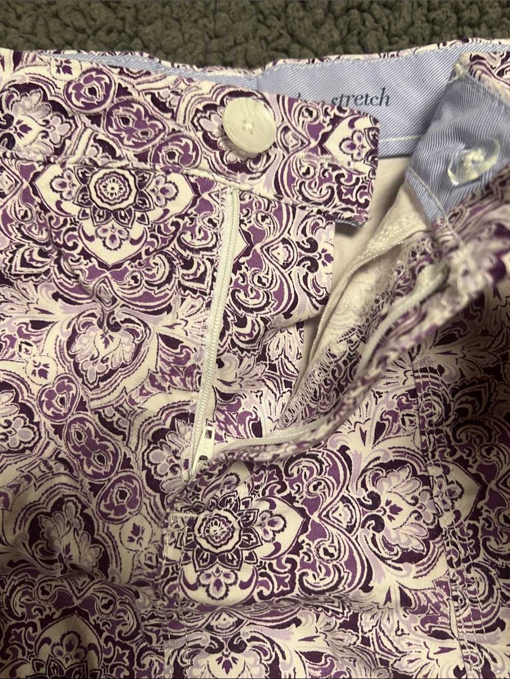 croft & barrow Purple and White Patterned Skort 12 - Picture 3 of 8